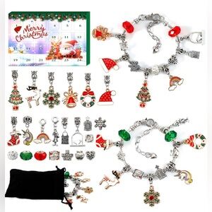 Sold out. New: Advent Calendar Charm Bracelet making kit. 2 Bracelets in kit